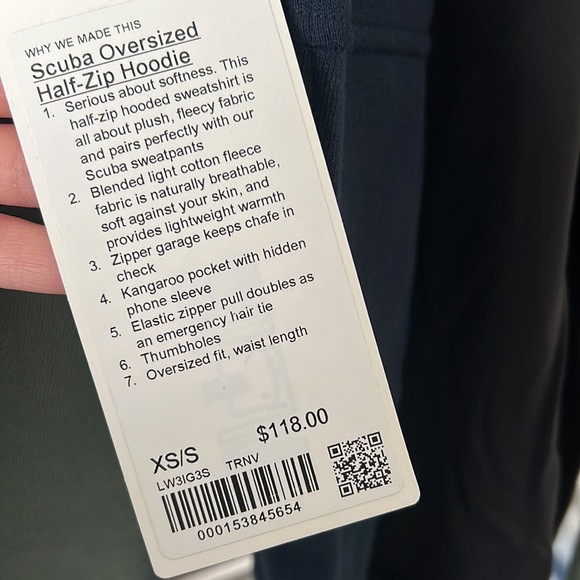 NWT Lululemon half zip hoodie - Picture 5 of 5
